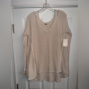 Women’s Free People Long Sleeve Shirt Size Medium - Cream